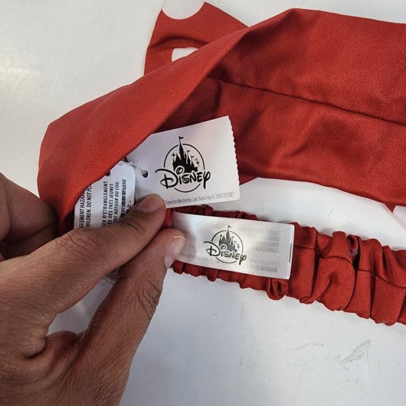 Disney Minnie Mouse Red Polka Dot Bow Headband - Picture 4 of 4